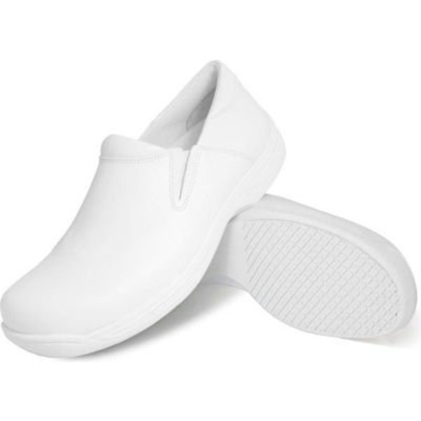 Lfc, Llc Genuine Grip® Men's Slip-on Shoes, Size 12W, White 4705-12W